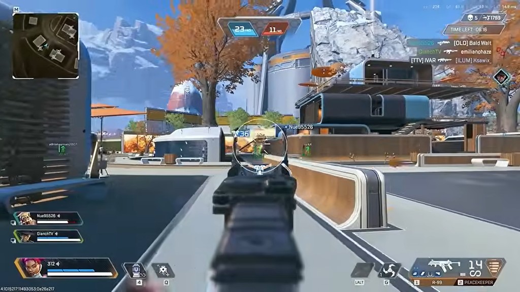 Apex Legends Hack in-game look 3 — ESP boxes and wallhack view